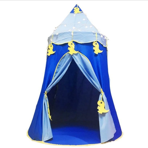 Restocked‼️Big Blue Dinosaur Castle/Kids Tent- NEW - Picture 3 of 3